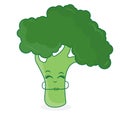 Cute cartoon broccoli character Royalty Free Stock Photo