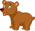 Cute cartoon brown bear