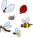 Cute cartoon bugs