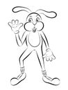 Cute cartoon bunny