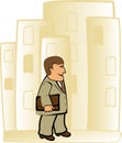 Cute cartoon businessman