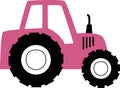 Cute Cartoon Car Tractor Royalty Free Stock Photo