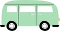 Cute Cartoon Car Van Royalty Free Stock Photo