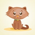 Cute cartoon cat Royalty Free Stock Photo