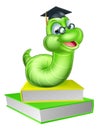 Cute Cartoon Caterpillar Worm Royalty Free Stock Photo