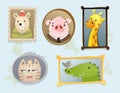 Cute cartoon characters Royalty Free Stock Photo