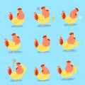 Cute cartoon chicken Royalty Free Stock Photo