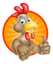 Cute Cartoon Chicken Royalty Free Stock Photo