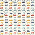 cute cartoon childish cars background tile