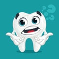 Cartoon tooth Royalty Free Stock Photo