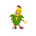 Cute cartoon corn vector illustration