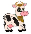 Cute cartoon cow Royalty Free Stock Photo