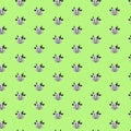 Cute cartoon Cow Pattern. vector illustration eps10. Royalty Free Stock Photo