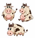 Cute cartoon cow Royalty Free Stock Photo