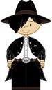 Cute Cartoon Cowboy Outlaw Royalty Free Stock Photo