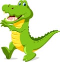 Cute cartoon crocodile