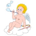 Cute cartoon cupid