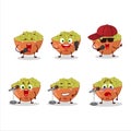 A Cute Cartoon design concept of mung beans singing a famous song