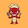 cute devil chef Royalty Free Stock Photo