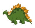 cute cartoon dinosaur comic Royalty Free Stock Photo