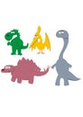Roztomilý návrh malby dinosauři 