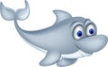 Cute Cartoon Dolphin Royalty Free Stock Photo
