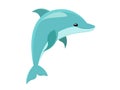 Cute cartoon dolphin