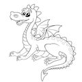 Cute cartoon dragon Royalty Free Stock Photo