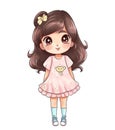 Cute cartoon drawing amazing beautiful fashion