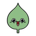 cute cartoon expressional leaf