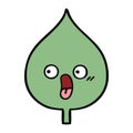 cute cartoon expressional leaf