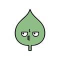 cute cartoon expressional leaf