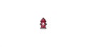 Cute Cartoon Fire Hydrant Icon with Face Royalty Free Stock Photo