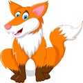 Cute Cartoon Fox sitting