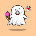 Cute cartoon ghost