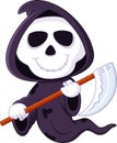 Cute cartoon grim reaper