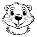 Cute Cartoon Groundhog Coloring Page - High Quality Seapunk Rtx Style