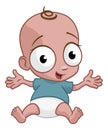 Cute Cartoon Happy Baby