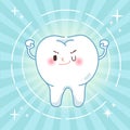 Cute cartoon health tooth