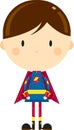 Cute Cartoon Heroic Superhero Character