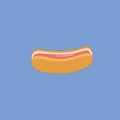 Cute cartoon hotdog vector or color illustration