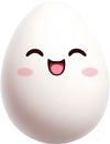 Cute Cartoon Kawaii egg icon, Kawaii egg clipart.