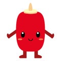 Cute cartoon ketchup isolated