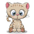 Cute Cartoon Kitten