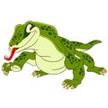 Cute cartoon komodo