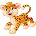 Cute cartoon leopard