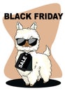 Cute cartoon llama pictures black friday sale Royalty Free Stock Photo