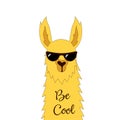 Cute cartoon llama
