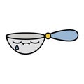 cute cartoon measuring spoon