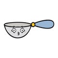 cute cartoon measuring spoon